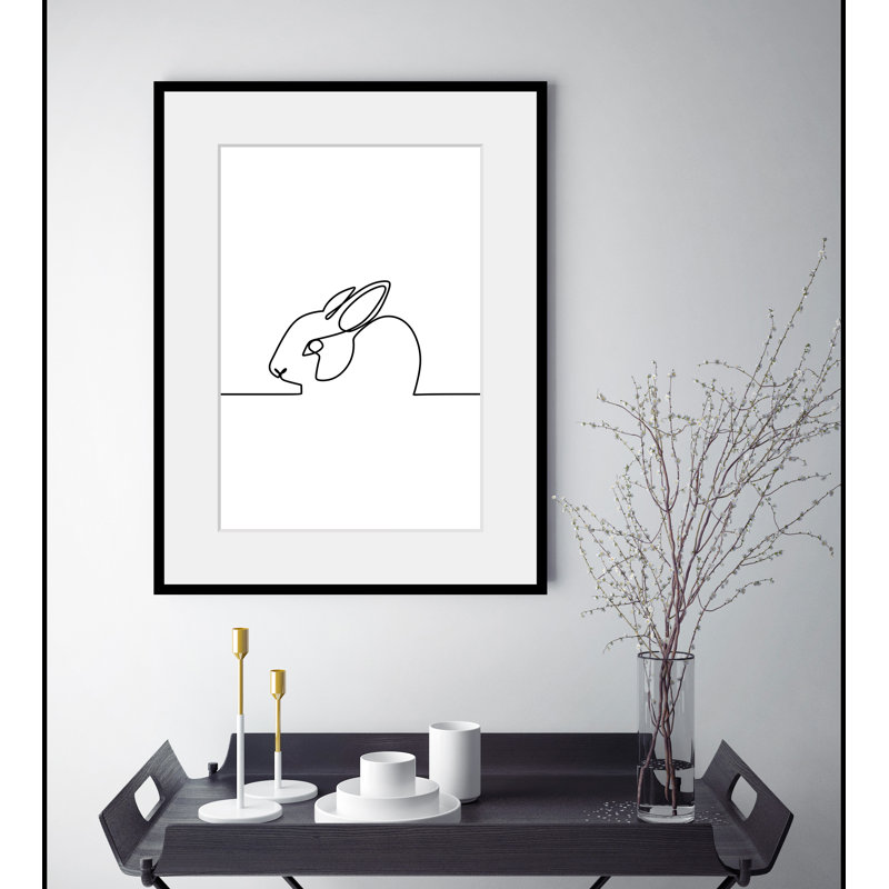 Hase - Single Picture Frame Print, 60 cm H x 50 cm W