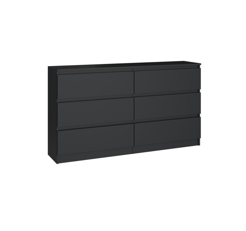 Shay M6 140 cm Chest of 6 Drawers