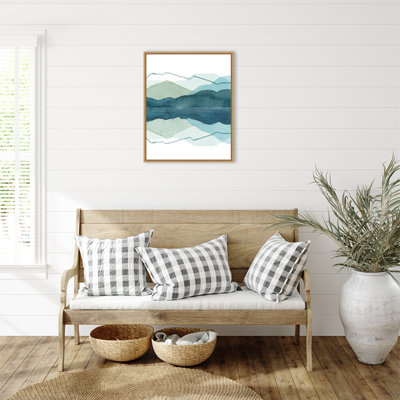 «Icicle Range II» par Grace Popp, reproduction d'art sur toile encadrée