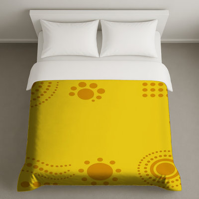Yellow Dotted Circles Duvet Covers