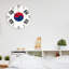 Horloge murale suspendue pour drapeau sud-coréen Horloge murale en PVC PVC
