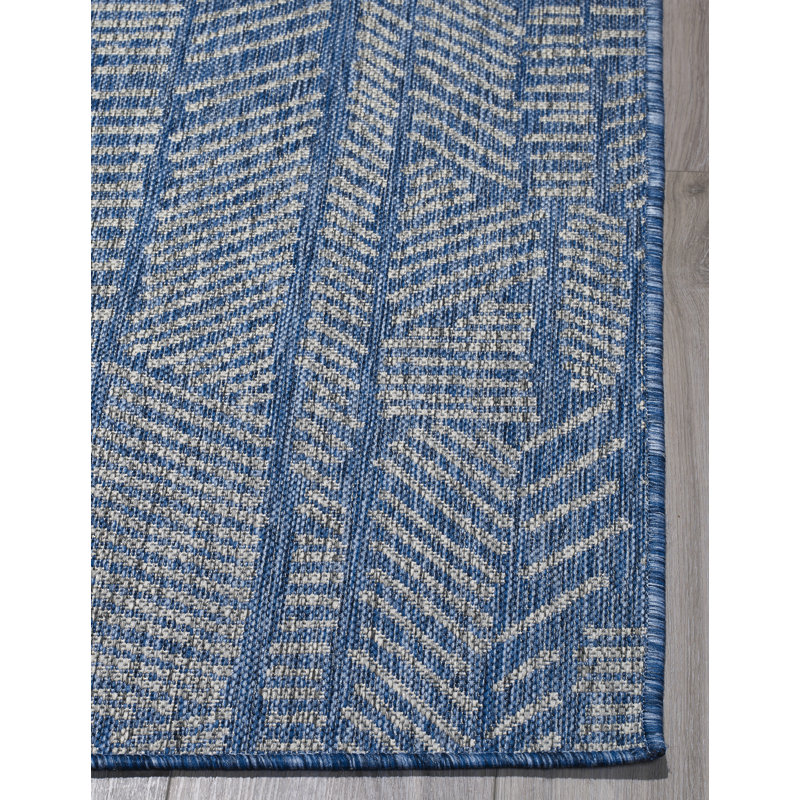 Jericko Geometric Indoor / Outdoor Rug, Rectangle 5'2" x 7'6"