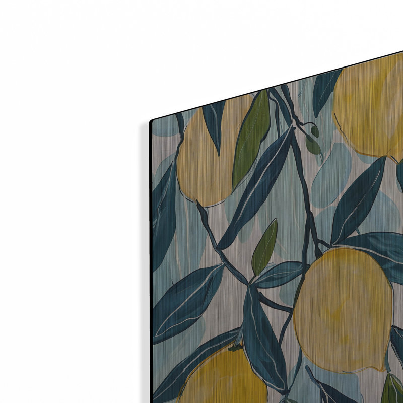 Art mural luxueux «Lemon Tree» par Andreas Magnusson, H 16 po x l 12 po