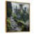 Toile avec cadre flottant or