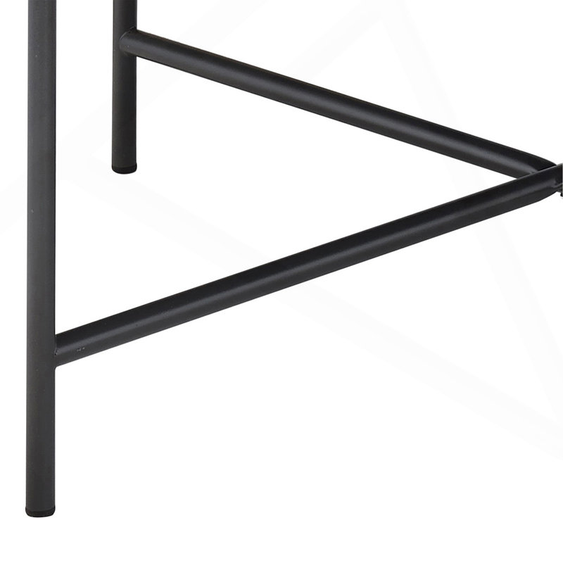 Table basse, chêne gris vieilli et noir