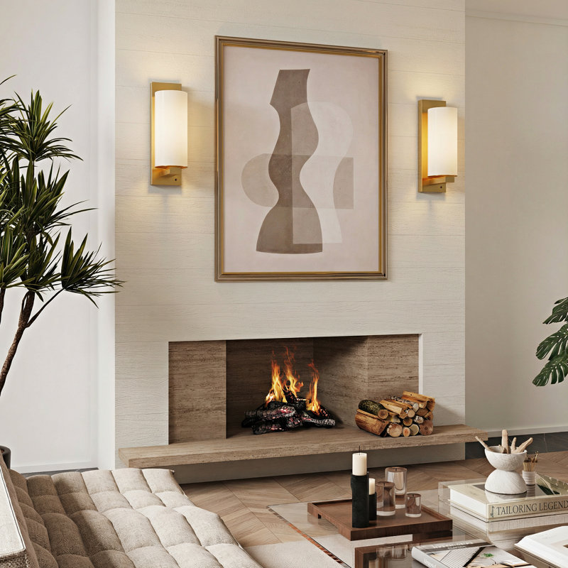 Rechargeable Flush Mounted Sconce, Gold
