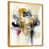 Toile avec cadre flottant or