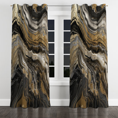 Andreiana - Modern Velvet Grommet Curtain - Room Darkening - 1 panel