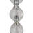 Decorative Glass Table Lamp for Living Room Decor - Elegant Desk Lamp for Bedroom Bedside Accent - Set of 2, 22", Silver