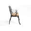 Banc en fonte d'aluminium avec coussin-1187315030