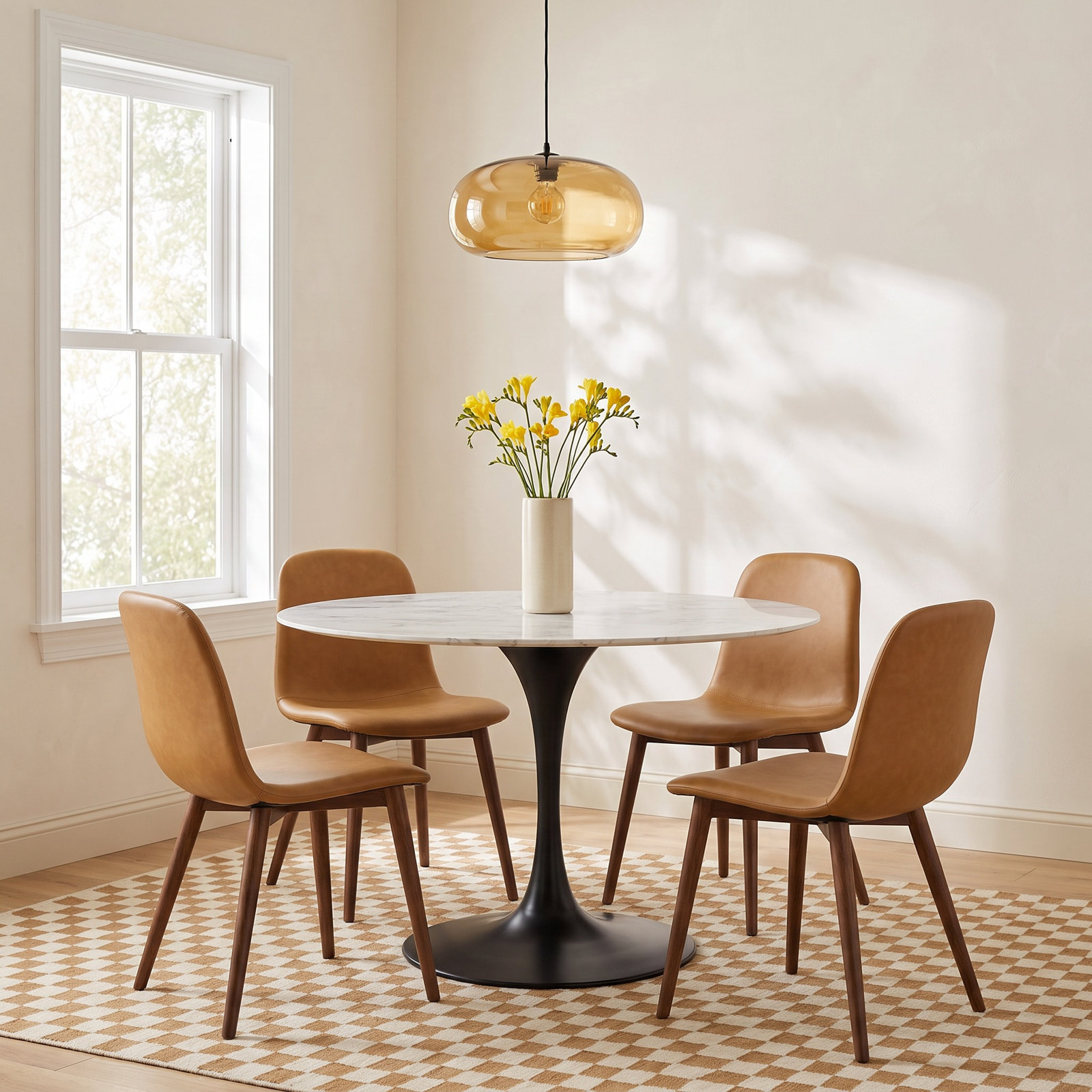 Flow Ceramic Dining Table, Black