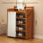 Multi-Layer Foldable Bamboo Shoe Rack - Space-Saving Entryway Storage Organizer