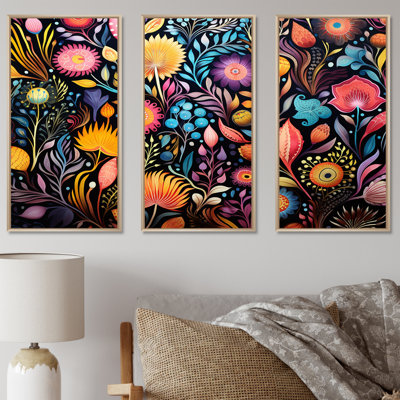 Motif de trésors de corail - art mural corail