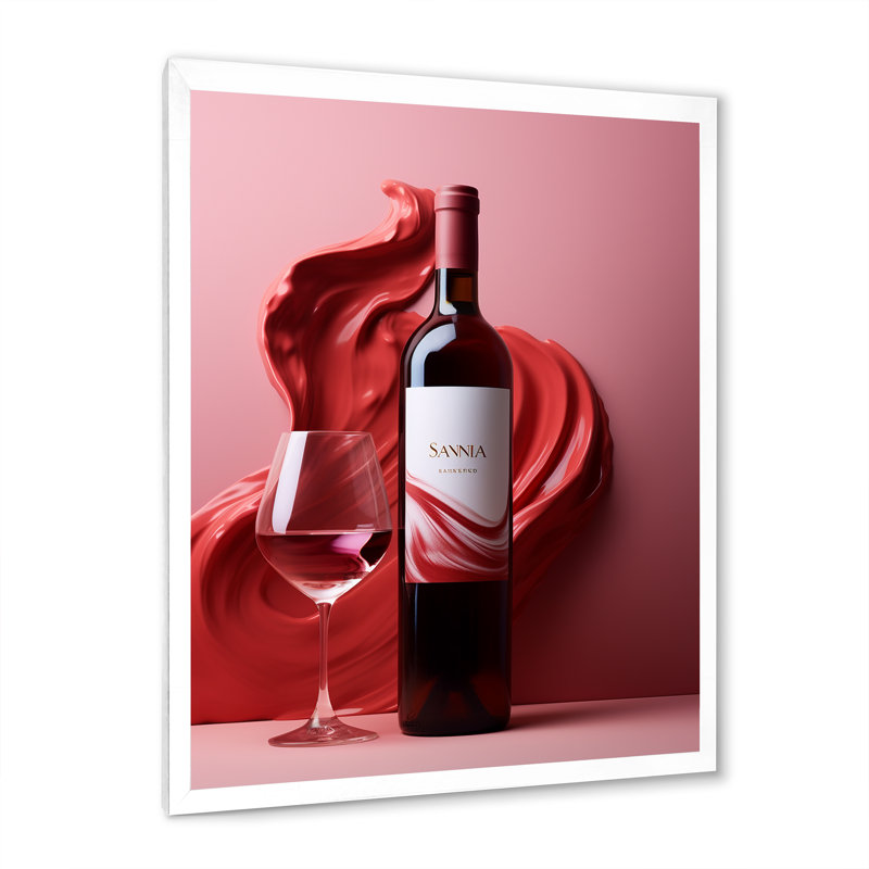 Sangrias Spirit I, reproduction d'art sur toile, Cadre simple blanc, H 40 po x l 30 po x P 1,5 po