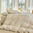 XINMIANFANG Striped Duvet Cover Set 100% Washed Cotton Linen Like Textured Bedding Set 3 Pcs Comforter Cover for All Seasons-120117789-120117790