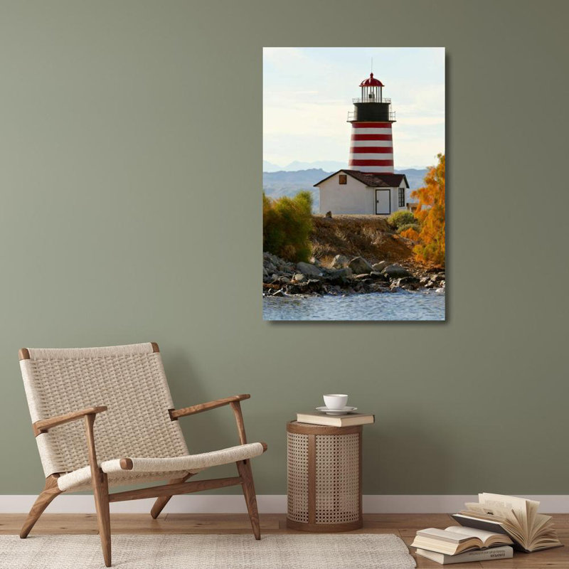 «Longshore Tides Lord», reproduction d'art sur toile tendue par Fred, AZ, ville de Lake Havasu, phare West Quoddy