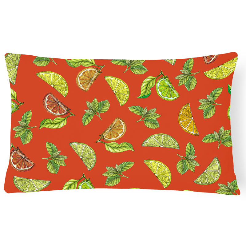 Citron, citron vert et coussin lombaire, Orange