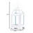 WHITE MINI CONTEMPORARY LANTERN