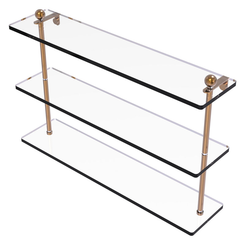 Étagère à 3 niveaux Morosini, 22 po, Bronze brossé