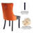 Kingson Modern Glam Tufted Two-Tone Dining Chair with Nailhead Trim & Back Pull Ring-9081318-64230962