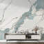 Murale en marbre bleu veiné de luxe-2078957742