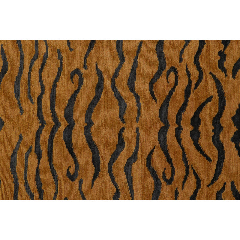 Handmade Silk and Wool Area Rug