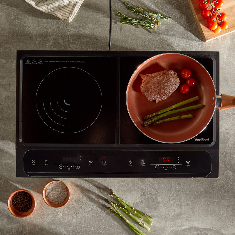VonShef 2800W Induction Double Burner