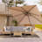 Kappel 10 x 13 Ft Rectangular Tilt Adjustable Curved Cantilever Umbrella with Base-1855523087