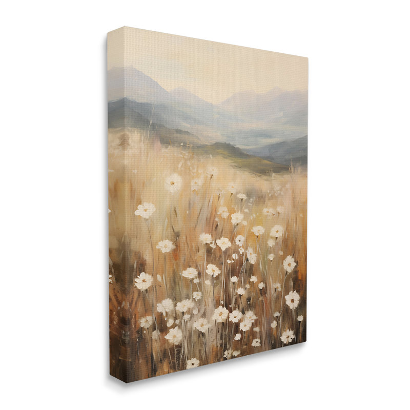 Mountain Valley Meadow Wrapped Canvas Print, 48" H x 36" W