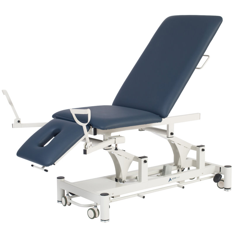 White Steel Hi-Lo Adjustable Medical Treatment Table