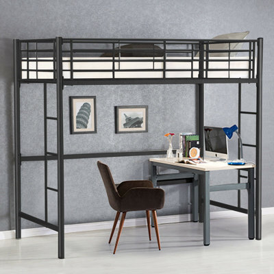 Loft Bed with Built-in Ladder Included
