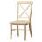 Dugazon Duante Solid Wood Cross Back Side Chair-1533713227