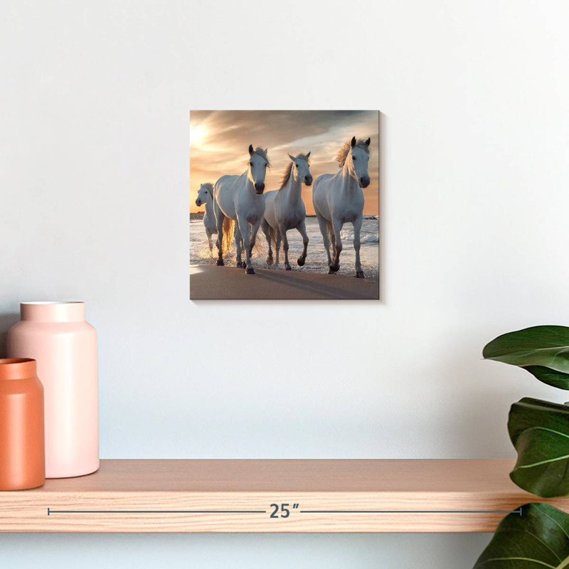 Brampt Shoreline White Horses, H 10 po x l 10 po