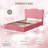Upholstered Bed Frame with 2 Drawers, Velvet Twin Bed-315646262-315646263