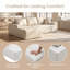 Canapé-lit de coin à compression gauche en similicuir de 108 po SmoothLux, canapé modulaire en forme de L avec éponge haute densité, canapé convertible sans assemblage requis pour le salon-977834090