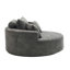 Très grand fauteuil en forme de nuage 55 po, gris chenille, sans assemblage