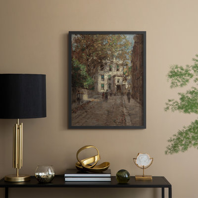 Vintage Landscape CLXXXVI Framed Print - Solid Wood