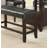 Counter Height 1Pc Bench Dining Room Black Faux Leather Cushion Tufted Seat Wooden Base Comfort Seat Kitchen Dining-108451928