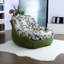 Chaise berçante moderne rembourrée