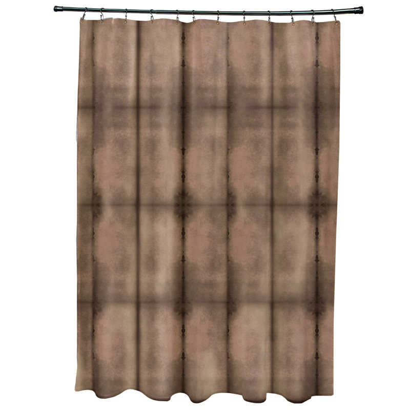 Rideau de douche simple piscine, Brun