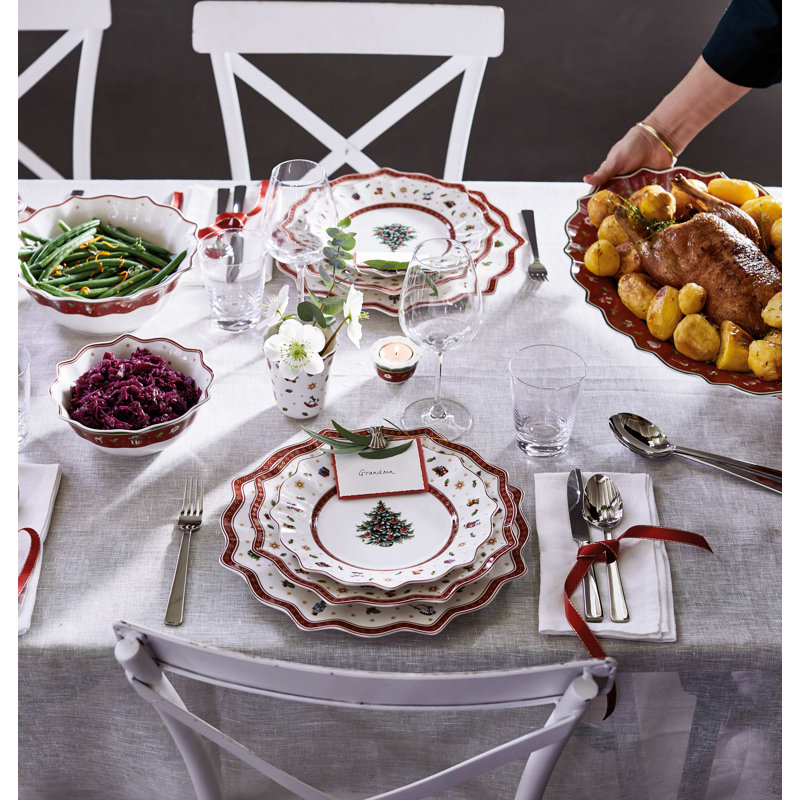 Villeroy & Boch Toy's Delight Oval Platter, 15" W x 9.25" L x 2" H