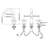 cox Circular Double Cross Handles Widespread Bathroom Faucet-88551899