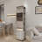360° Rotating Storage Cabinet With Full-Length Mirror