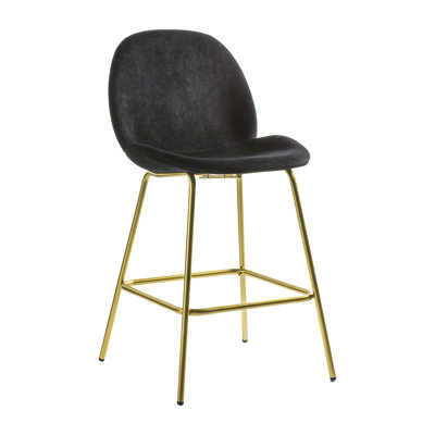 Layne Upholstered Counter Stool with Metal Frame