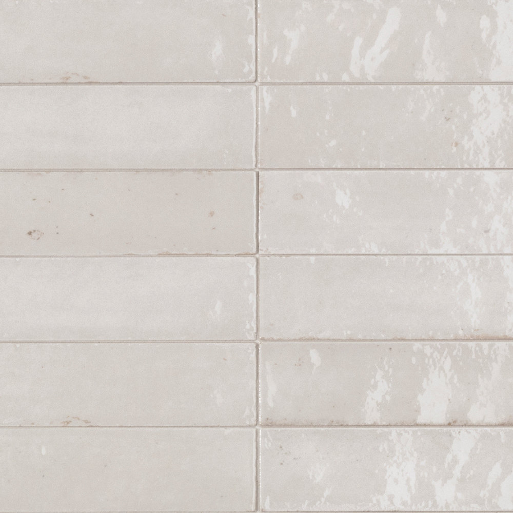 Flatiron 2 3/8" x 9 7/16" Glossy, Bianco
