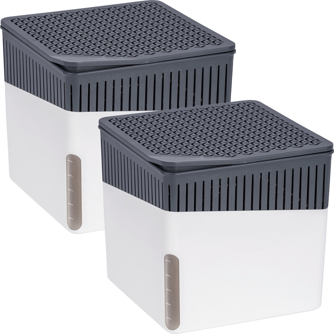 WENKO dehumidifier Mod. Cube, 500g, set of 2, for rooms up to approx. 40m³