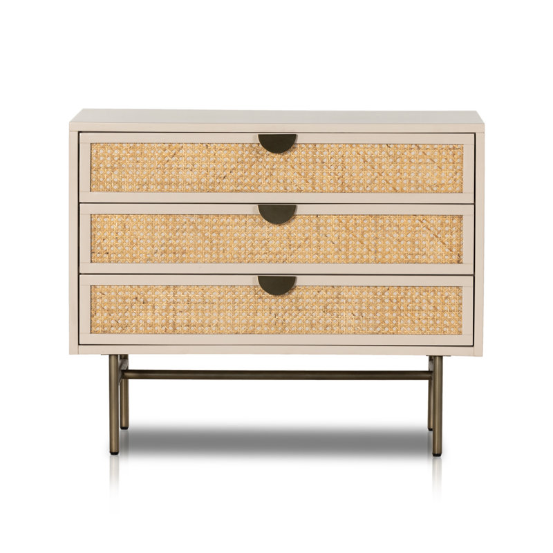 Luella Large Nightstand - Matte Alabaster