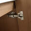 Meuble-lavabo autoportant de 122 cm (119 cm) avec 3 portes d'armoire à fermeture amortie, en contreplaqué (emballage démonté) - Lavabo non inclus