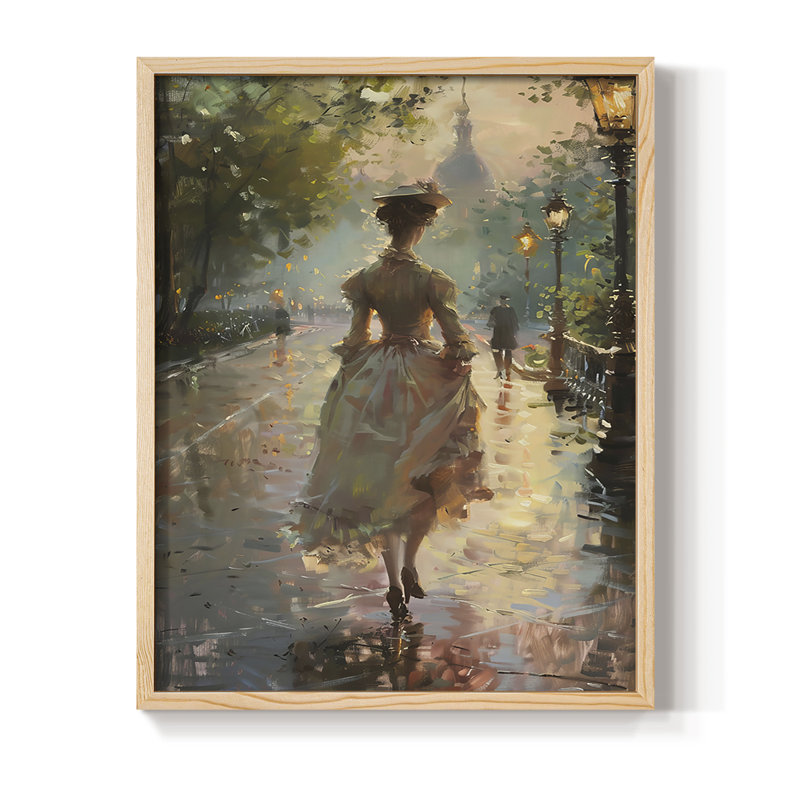 «WOMEN Series DCCXLV», reproduction encadrée - bois massif, H 30 po x l 24 po, Naturel