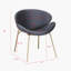 Chaise de salle à manger en velours Kuhlman-1076173862